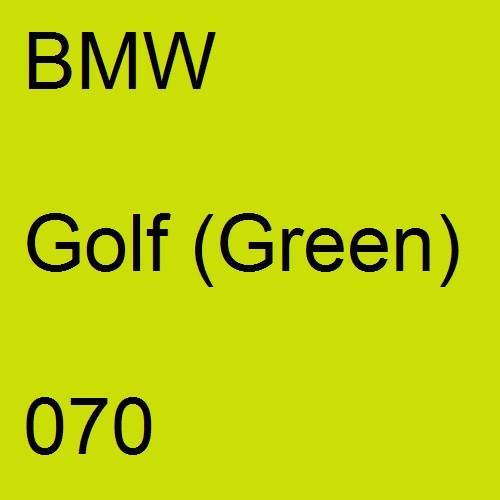 BMW, Golf (Green), 070.